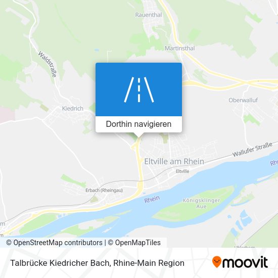 Talbrücke Kiedricher Bach Karte