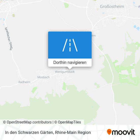 In den Schwarzen Gärten Karte
