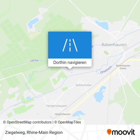 Ziegelweg Karte