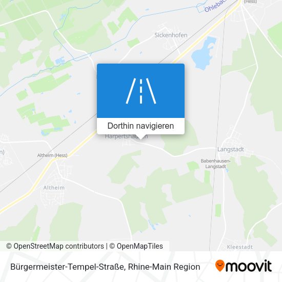 Bürgermeister-Tempel-Straße Karte
