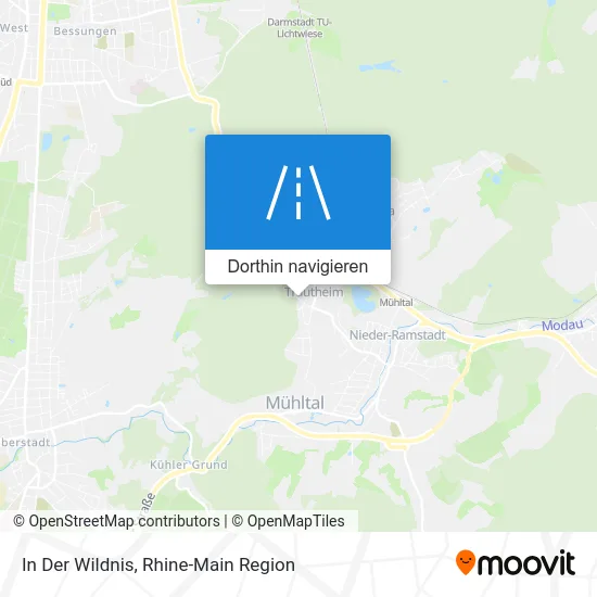 In Der Wildnis Karte