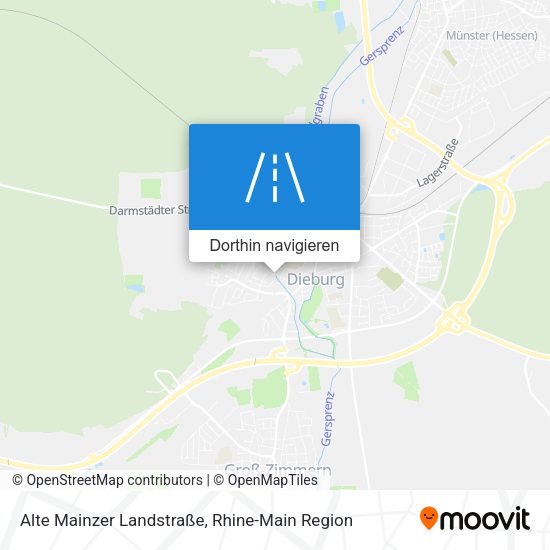Alte Mainzer Landstraße Karte