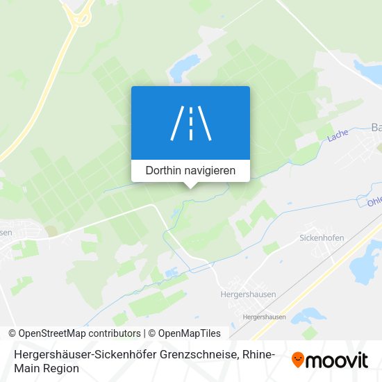 Hergershäuser-Sickenhöfer Grenzschneise Karte