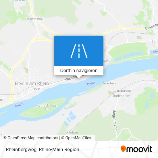 Rheinbergweg Karte
