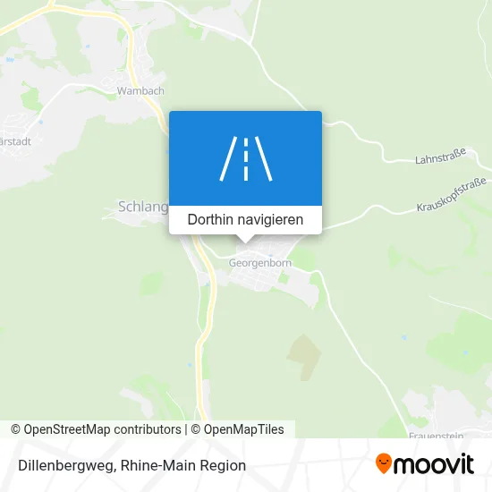 Dillenbergweg Karte