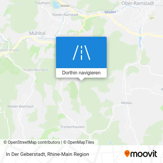 In Der Geberstadt Karte