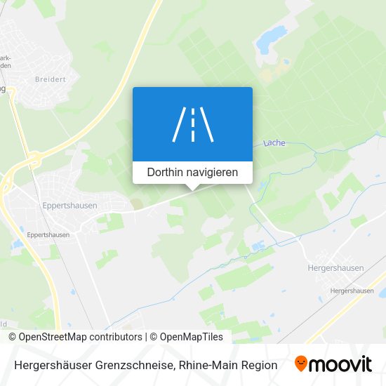 Hergershäuser Grenzschneise Karte