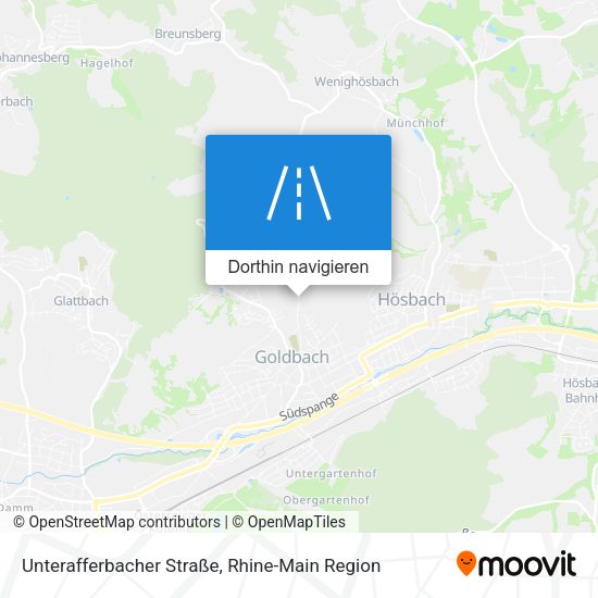 Unterafferbacher Straße Karte