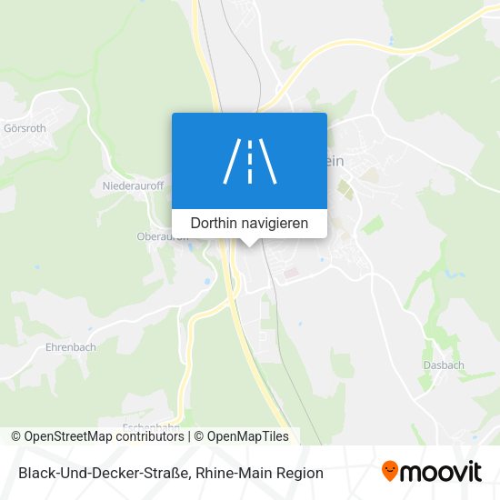 Black-Und-Decker-Straße Karte