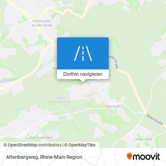 Altenbergweg Karte