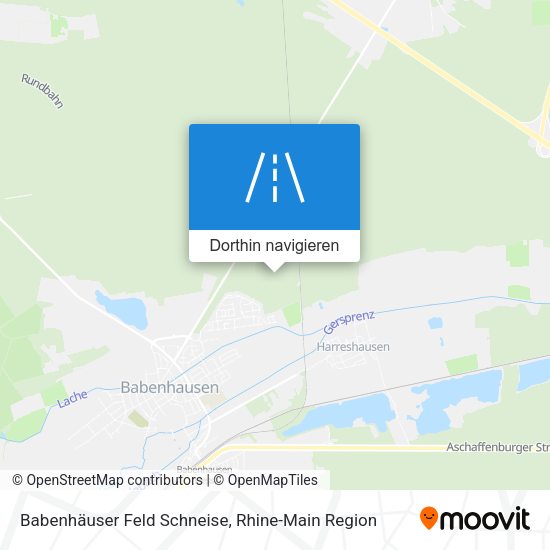 Babenhäuser Feld Schneise Karte