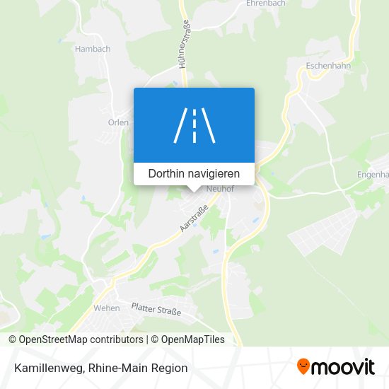 Kamillenweg Karte