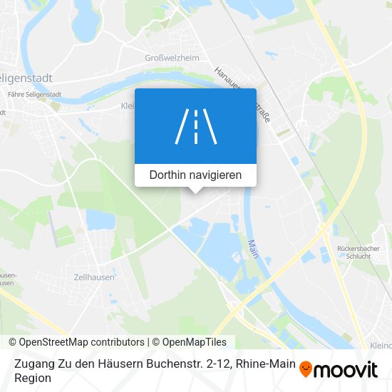 Zugang Zu den Häusern Buchenstr. 2-12 Karte