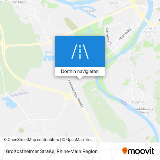Großostheimer Straße Karte