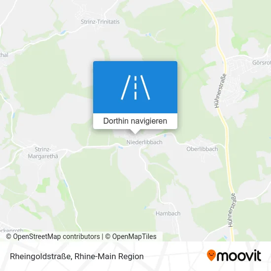 Rheingoldstraße Karte