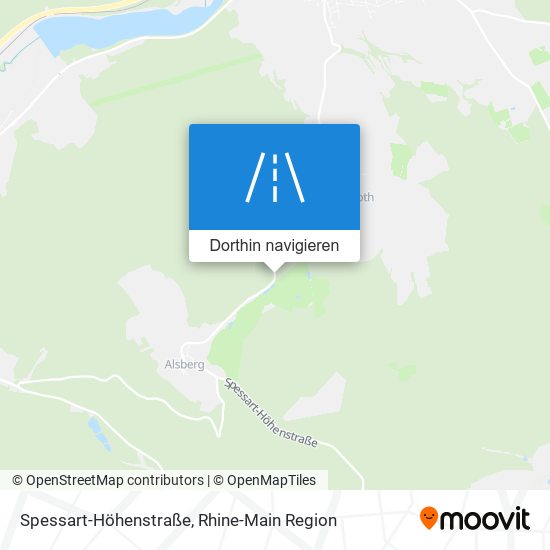 Spessart-Höhenstraße Karte