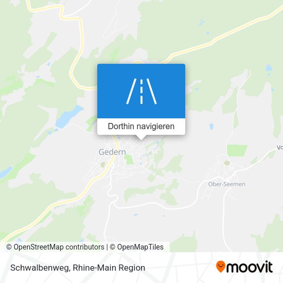 Schwalbenweg Karte