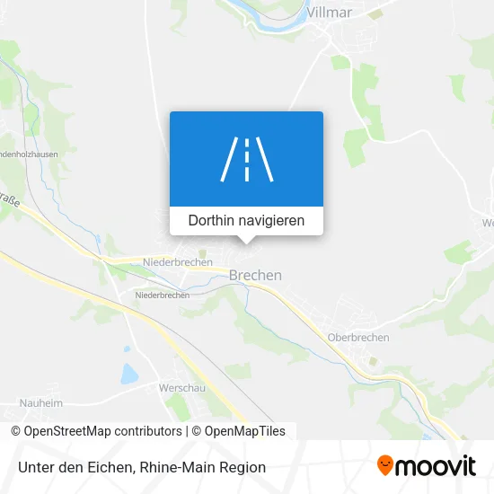 Unter den Eichen Karte