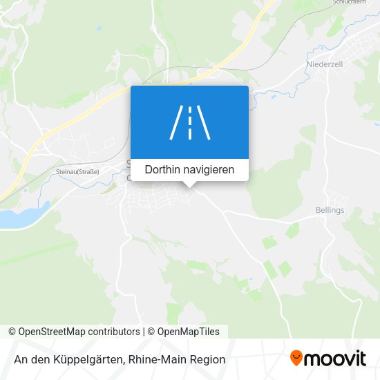An den Küppelgärten Karte