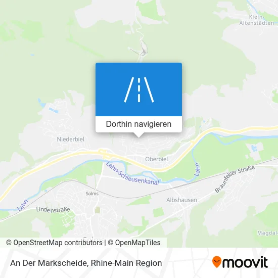 An Der Markscheide Karte