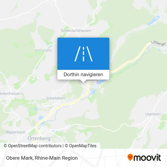Obere Mark Karte