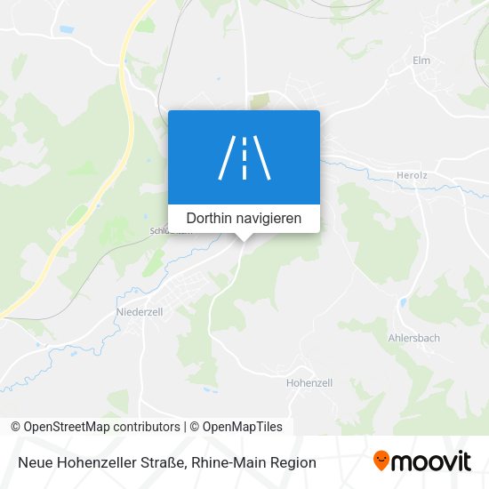 Neue Hohenzeller Straße Karte