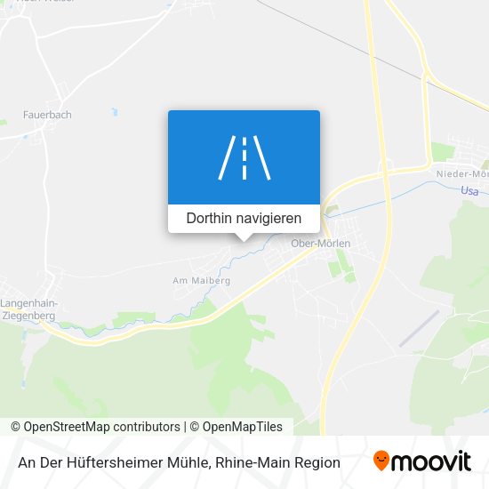 An Der Hüftersheimer Mühle Karte