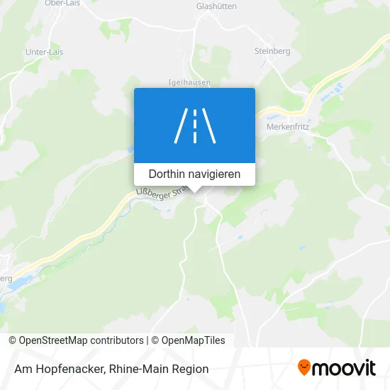 Am Hopfenacker Karte