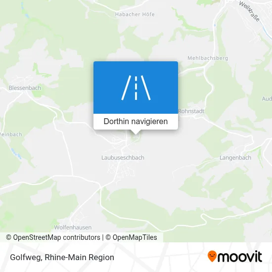 Golfweg Karte