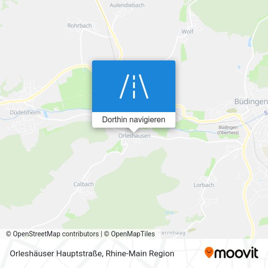 Orleshäuser Hauptstraße Karte
