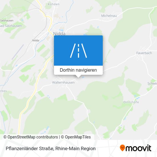 Pflanzenländer Straße Karte