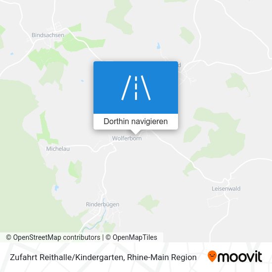 Zufahrt Reithalle/Kindergarten Karte
