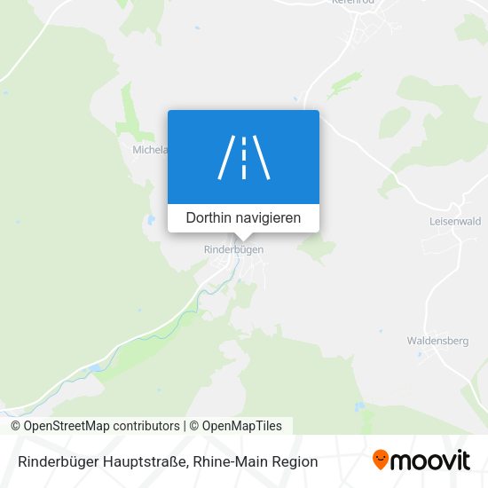 Rinderbüger Hauptstraße Karte