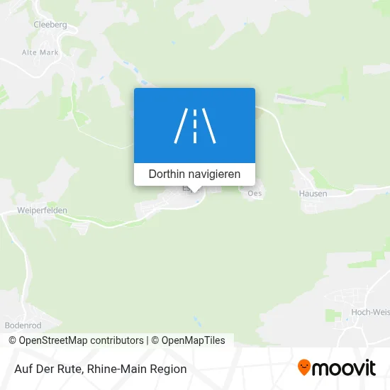 Auf Der Rute Karte