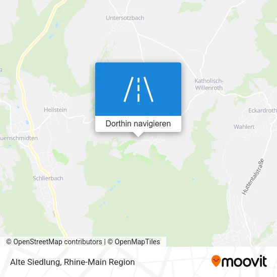 Alte Siedlung Karte