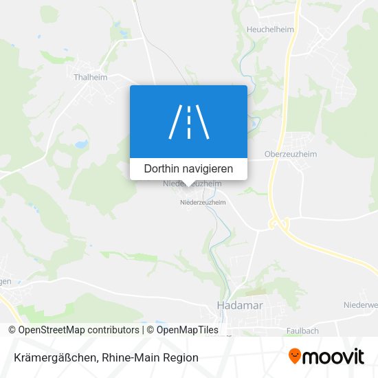 Krämergäßchen Karte