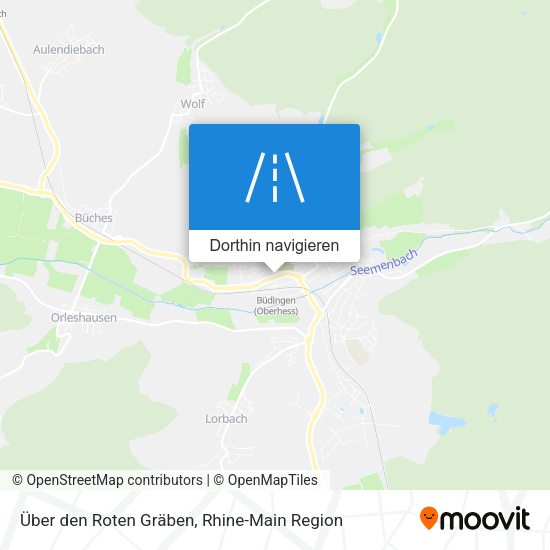 Über den Roten Gräben Karte