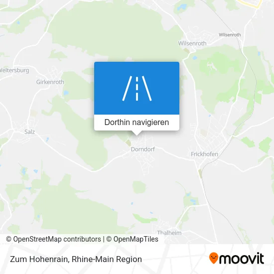 Zum Hohenrain Karte