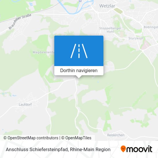Anschluss Schiefersteinpfad Karte