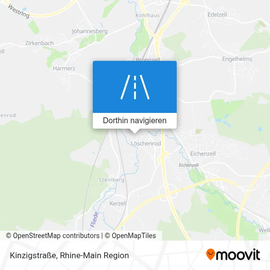 Kinzigstraße Karte