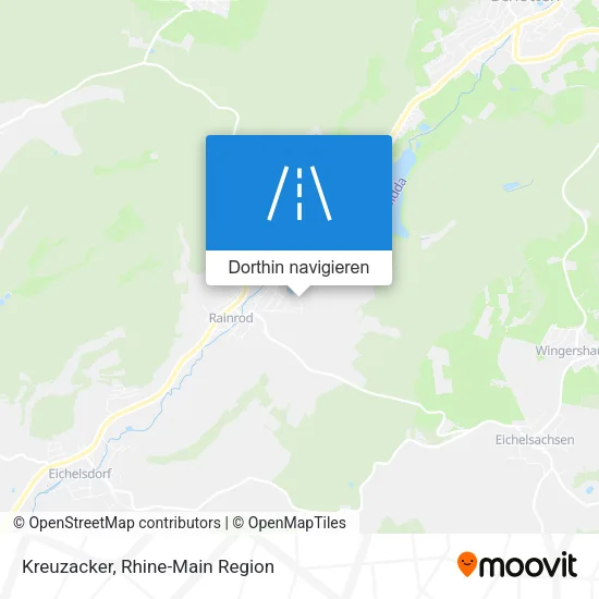 Kreuzacker Karte
