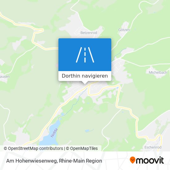 Am Hohenwiesenweg Karte