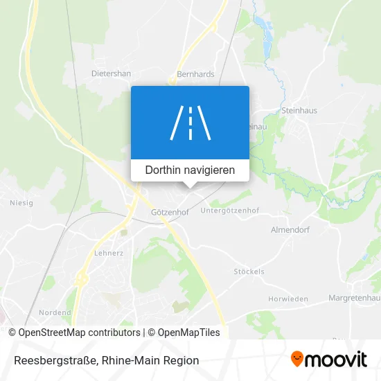 Reesbergstraße Karte