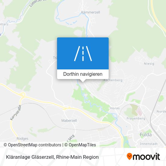 Kläranlage Gläserzell Karte