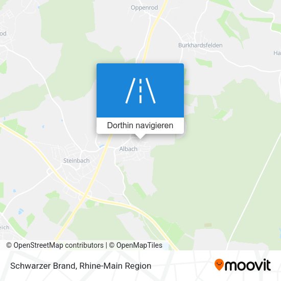 Schwarzer Brand Karte