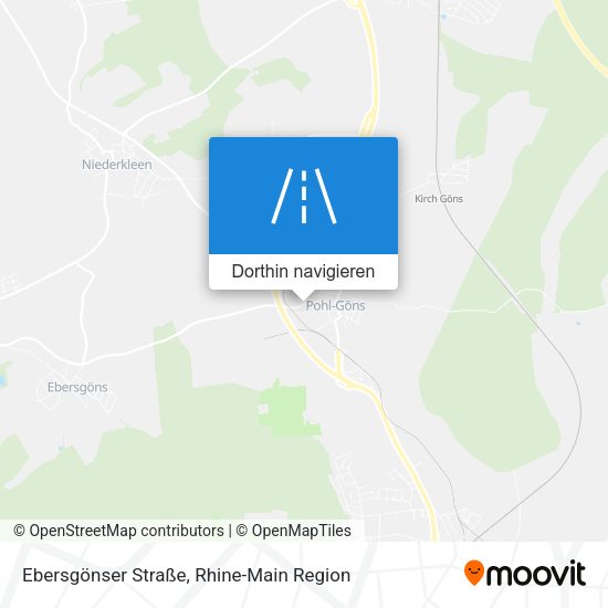 Ebersgönser Straße Karte