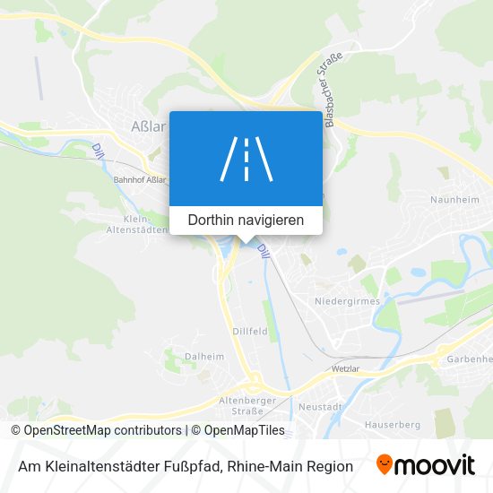 Am Kleinaltenstädter Fußpfad Karte