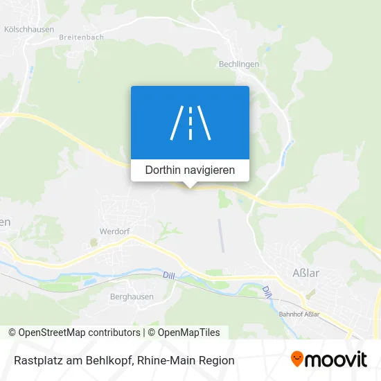 Rastplatz am Behlkopf Karte