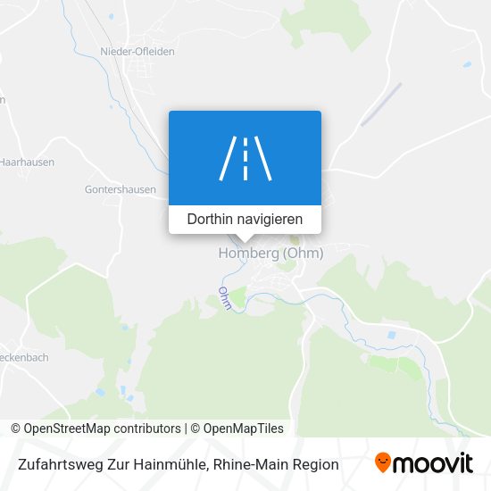Zufahrtsweg Zur Hainmühle Karte