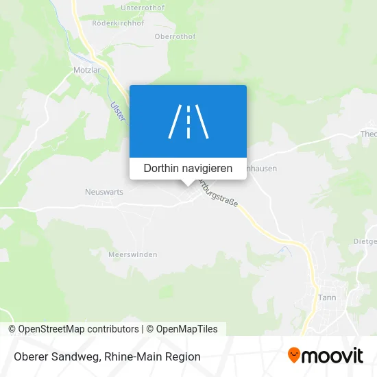 Oberer Sandweg Karte